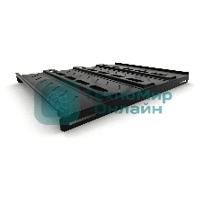 Полка стационарная Hyperline TSH3H-650-RAL9004 1U нагр.:100кг. 19