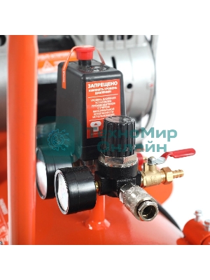 Компрессор поршневой безмасляный Patriot WO 100-440, 440 л/мин, 8 бар, 2500 Вт, 100 л, быстросъем и 