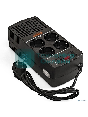 Стабилизатор ExeGate Power AD5000-600 (600VA/300W, диапазон 150...280В, 4 евророзетки)