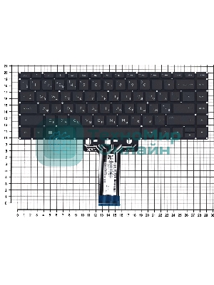 Клавиатура для ноутбука HP 14-AB 14-AL черная с подсветкой