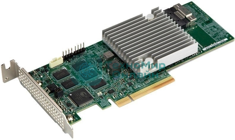 Контроллер Supermicro AOC-S3908L-H8IR-16DD-O 8 int 12Gb/s ports, x8 Gen4, ROC - LP, 16 HDDw/exp,RoHS