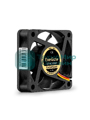 Вентилятор для корпуса ExeGate ExtraPower EP06015B3P черный, 60 мм, 5000 об/мин, 34 дБ, 3 pin