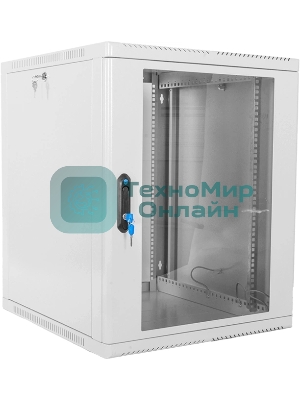 Шкаф ЦМО телекоммуникационный настенный сварной 12U (600 500) съемные стенки, дверь стекло