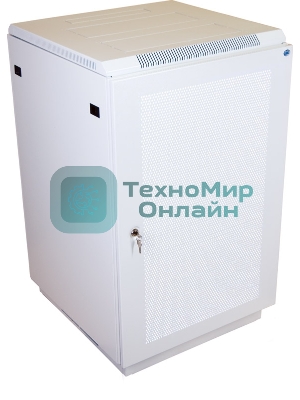 Шкаф телекоммуникационный напольный 18U Шкаф состоит из: 11186845111, 21186800001 (600x800) дверь перфорированная (2 места), ШТК-М-18.6.8-4ААА