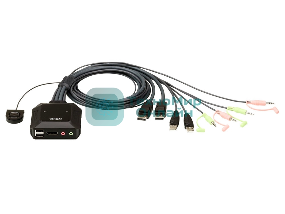 Переключатель ATEN 2 PORT USB DP KVM SWITCH.