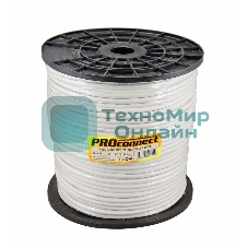 Кабель PROconnect КВК-В-2+2x0,75 мм² (Cu/CCA) (96) белый (бухта 200 м)