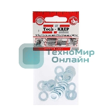 Шайба плоская М8 цинк. DIN 125 (уп.25шт) пакет Tech-Krep 103045