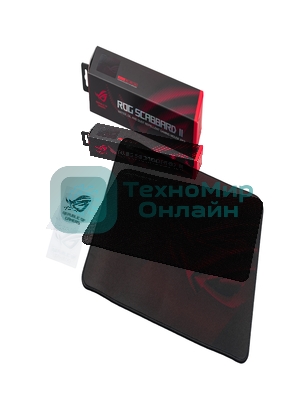 Игровой коврик для мыши ASUS ROG Scabbard II medium (360 x 260 x 3 мм, резина, тканый материал, cиликон, 90MP02H0-BPUA00)