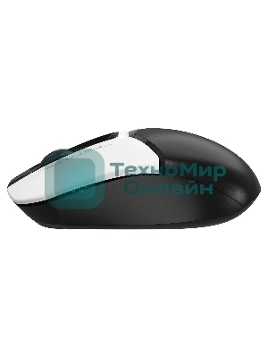 Мышь беспроводная A4Tech Fstyler FB12 белый/черный, 1200 dpi, радиоканал, Bluetooth, USB, кнопки - 3