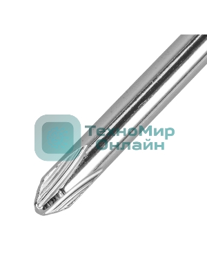 Отвертка Sparta ph1х75мм углеродистая сталь черная пластиковая рукоятка