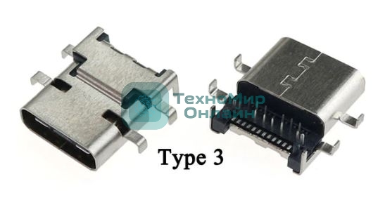 Разъем USB TYPE-C для ноутбука Lenovo ThinkPad E480 E485 E580 E585 R480 E590 VER-3