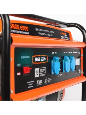 Электрогенератор бензиновый Patriot Max Power SRGE 6500, 5.5 кВт, 78 дБ, 72 кг