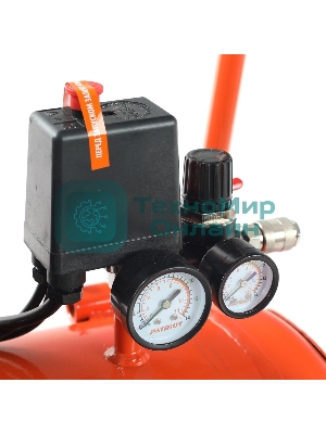 Компрессор поршневой безмасляный Patriot WO 100-440, 440 л/мин, 8 бар, 2500 Вт, 100 л, быстросъем и 