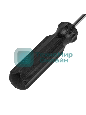 Отвертка Sparta ph1х75мм углеродистая сталь черная пластиковая рукоятка