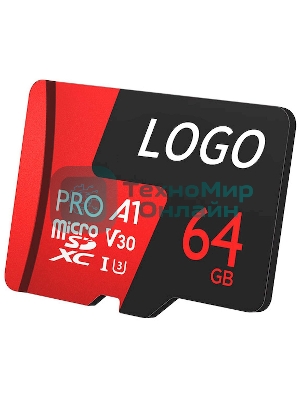 Флеш карта MicroSD card Netac P500 Extreme Pro 64Gb, retail version w/o SD adapter