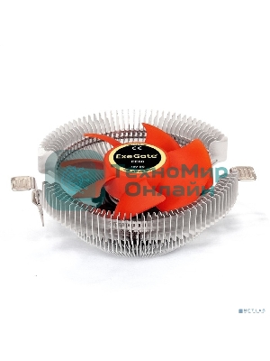 Кулер для процессора ExeGate EE80 серебристый, 90 мм, алюминий, 2000 об/мин, 22 дБ, 3 pin, 65 Вт, 67 мм