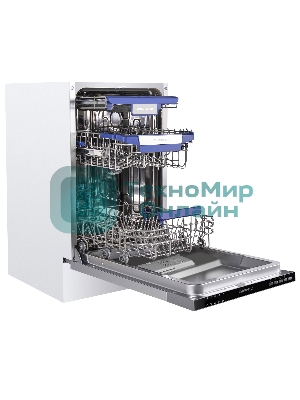 Встраиваемая посудомоечная машина Maunfeld MLP45230, белый, 44.8 см, 10 компл., 47 дБ, класс A++