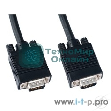 Кабель PERFEO Кабель VGA/SVGA вилка - VGA/SVGA вилка, с ф/фильтрами, 1,8 м. (V7001)