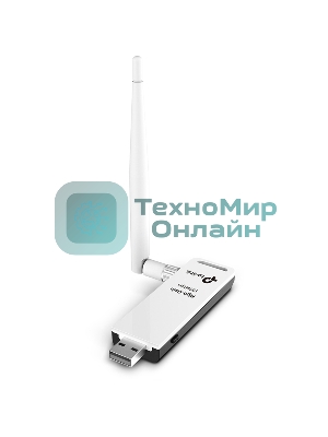 Адаптер TP-Link SOHO TL-WN722N 150Mbps High Gain Wireless N USB Adapter with Cradle, 1T1R, 2.4GHz, 802.11n/g/b, 1 detachable antenna