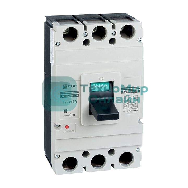 Выключатель автоматический 3п ВА-99М 400/400А 42кА Basic EKF mccb99-400-400m