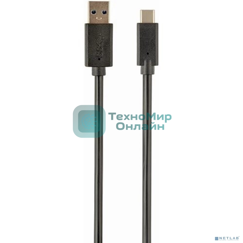 Кабель Filum USB 3.0, 1.8 м., черный, 3A, разъемы: USB A male- USB Type С male, пакет. (FL-C-U3-AM-CM-1.8M)