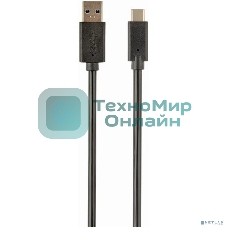 Кабель Filum USB 3.0, 1.8 м., черный, 3A, разъемы: USB A male- USB Type С male, пакет. (FL-C-U3-AM-CM-1.8M)
