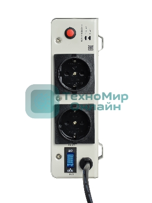 Стабилизатор POWERMAN AVS 2000S, ступенчатый регулятор, цифровые индикаторы уровней напряжения, 2000ВА