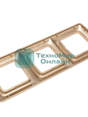 Рамка Kranz 4-я DEA горизонтальная Золотой металлик (1/10/90)