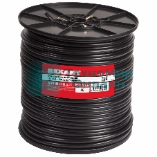 Кабель Rexant КВК-П-2 +2x0,75 мм² (Cu/Cu) черный (бухта 200 м) 01-4105