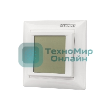 Терморегулятор сенсорный Rexant RX-419B, белый, совместим с Legrand серии Valena