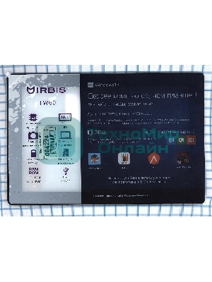 Сенсорное стекло (тачскрин) для Irbis TW60 TW90. черное с рамкой