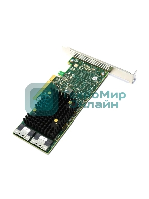 Адаптер SAS 9500-16i SGL (05-50077-02) PCIe v4 x8 LP, Tri-Mode SAS/SATA/NVMe 12G HBA, 16port(4*int SFF8654), 3816 IOC