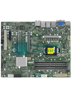 Материнская плата Supermicro MBD-X12SCA-F-B W-1200 CPU, 4 DIMM slots, Intel W480 controller for 4 SATA3 (6 Gbps) ports, RAID 0,1,5,10, 1 PCIe 3.0 x4, 2 PCIe 3.0 x16 slots, bulk