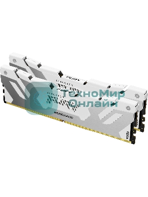 Оперативная память Kingston Fury Renegade, DDR5, 32Gb (2x16GB), 7200MHz, CL38, DIMM, радиатор, белый