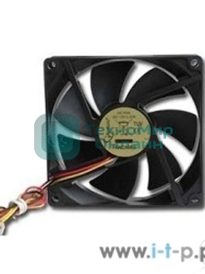 Вентилятор для корпуса Gembird черный, 90 мм, 2500 об/мин, 26 дБ, 3 pin