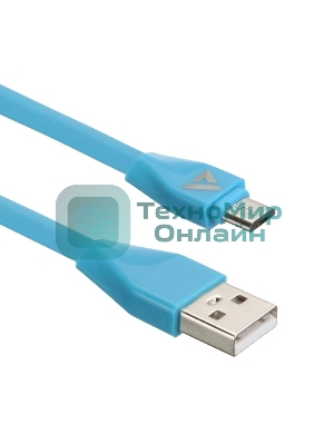 Кабель USB ACD-Life MicroUSB - USB-A TPE, 1м, синий