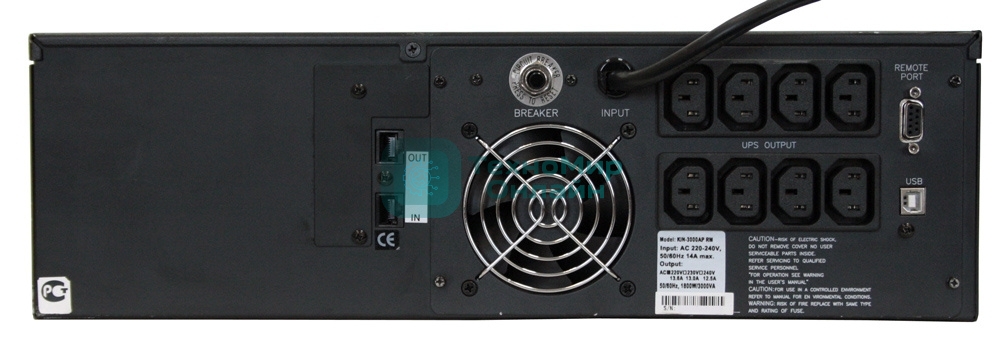 Источник бесперебойного питания Powercom King Pro RM KIN-2200AP LCD 1320Вт 2200ВА черный