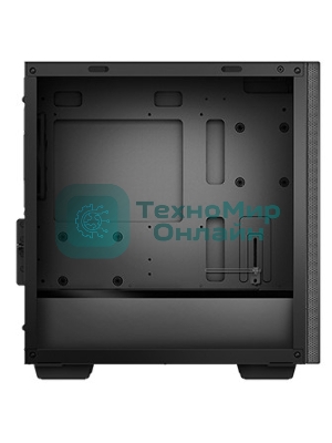 Компьютерный корпус Deepcool MACUBE 110 BK без БП, боковое окно (закаленное стекло), черный, mATX