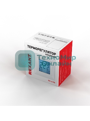 Терморегулятор сенсорный Rexant RX-419B, белый, совместим с Legrand серии Valena