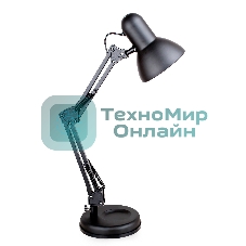 Светильник KD-313 C02 настол. 230В 60Вт E27 черный Camelion 13640