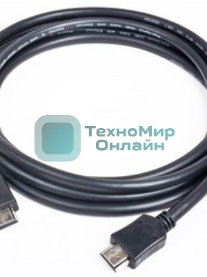 Кабель Cablexpert HDMI CC-HDMI4-15, 19M/19M, v2.0, медь, позол.разъемы, экран, 4.5м, черный, пакет