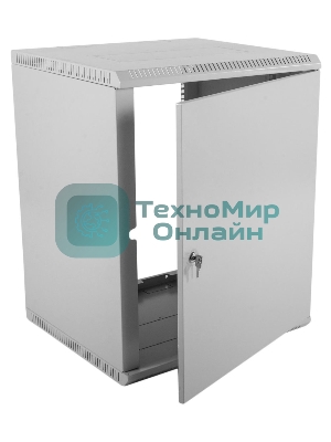 Шкаф телеком. настенный разборный 18U-Э (600х350) дверь металл (ШРН-Э-18.350.1) (1 коробка)