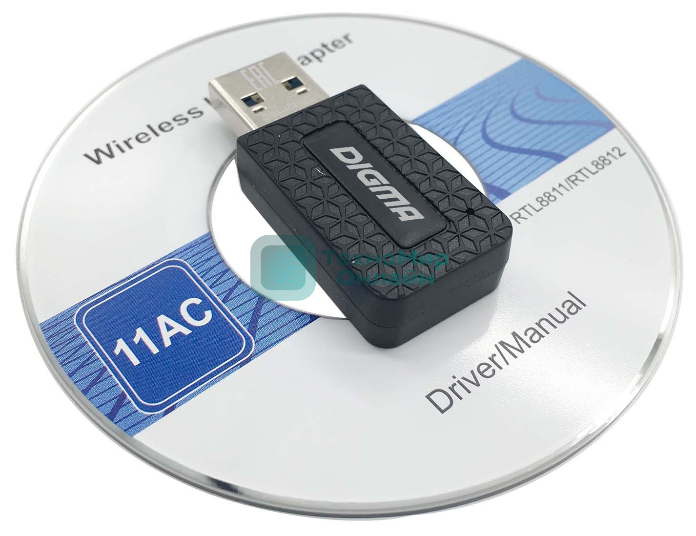 Сетевой адаптер WiFi Digma DWA-AC1300C AC1300 USB 3.0 (ант.внутр.) 1ант. (упак.:1шт)