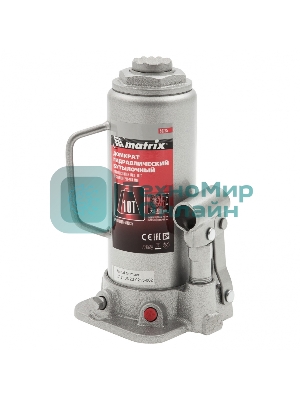 Домкрат Matrix гидравлический бутылочный 10 т h подъема 230–460мм master