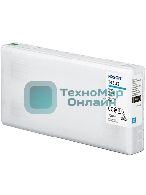 Картридж струйный Epson T43U (C13T43U240) голубой (200 мл) для SureLab SL-D800