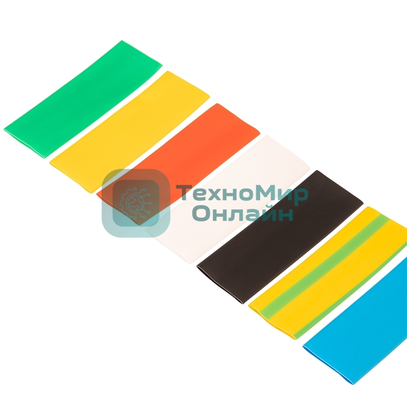 Набор термоусаживаемых трубок Rexant №19 ТУТ нг 15/7,5 мм, 7 цветов (упак. 21 шт. по 10 см)