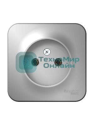 Розетка б/з без шторок 16А, 250В, изолир. пластина SE Blanca наруж Алюминий