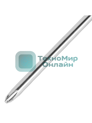 Отвертка Sparta PH2х100 мм, углеродистая сталь, черная пластиковая рукоятка