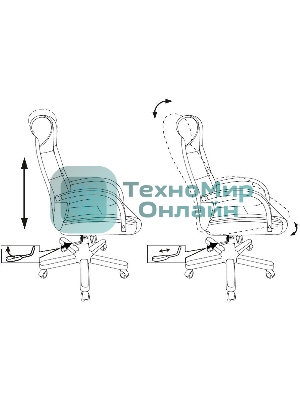 Кресло Бюрократ T-9928WALNUT Fabric Italia Green зеленый, ткань