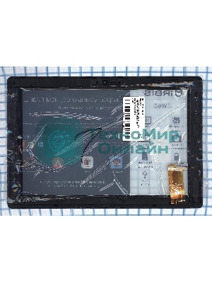 Сенсорное стекло (тачскрин) для Irbis TW60 TW90. черное с рамкой
